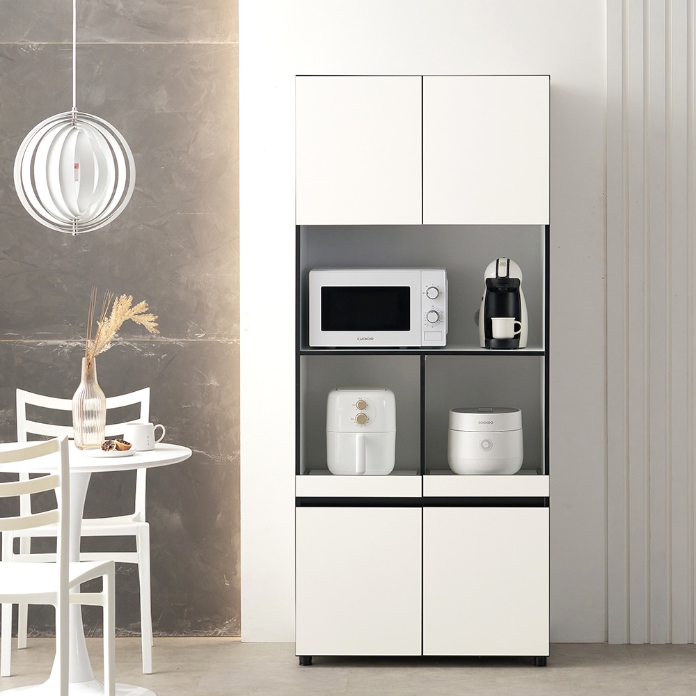 에코트렌드 오브제 주방 전자 렌지대 수납장 다이 선반 800 - 오브제 800 렌지대(기본형)_코지화이트 