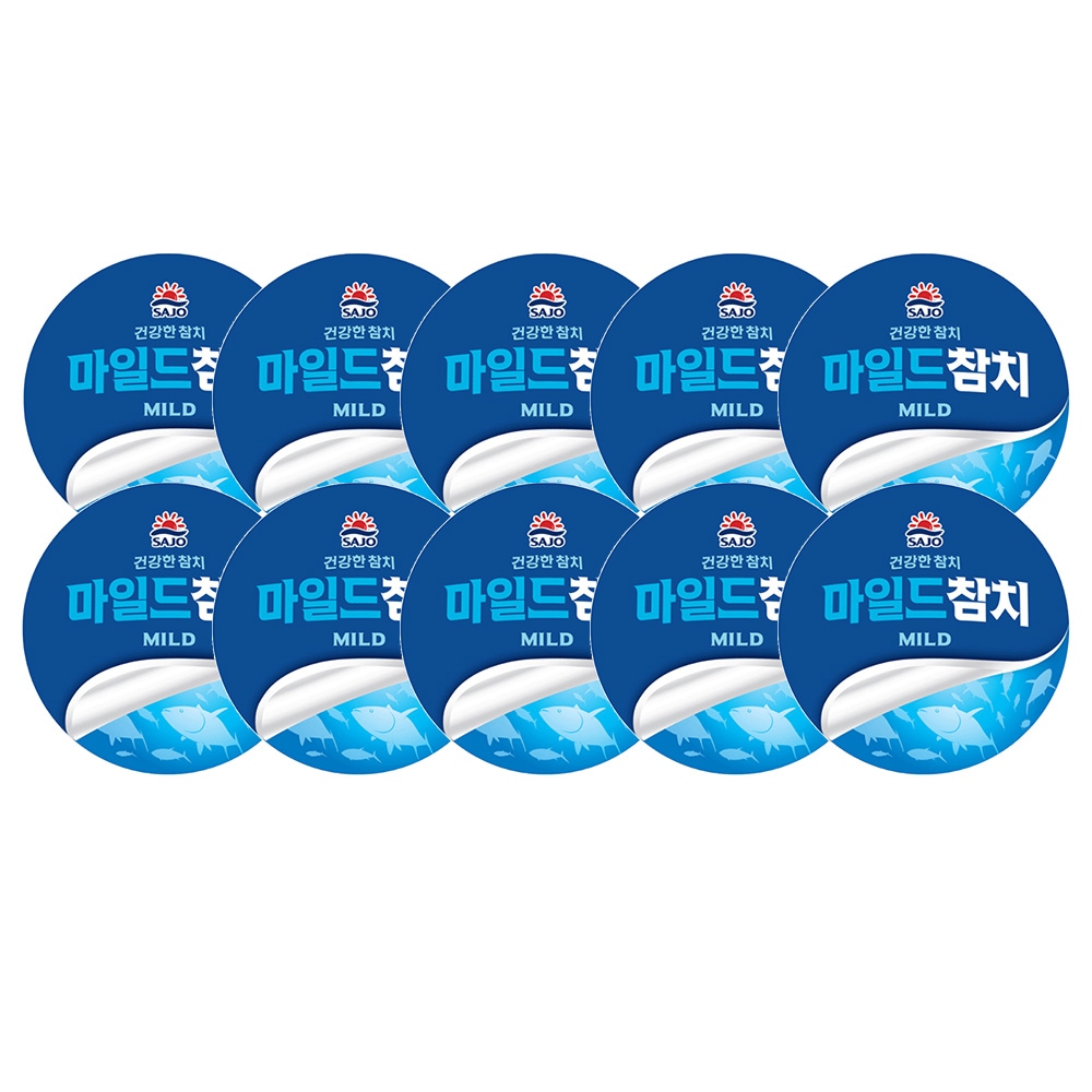 사조대림 사조참치 250g10캔 2종 (마일드/살코기) - 사조 마일드참치 250g10캔 [A]