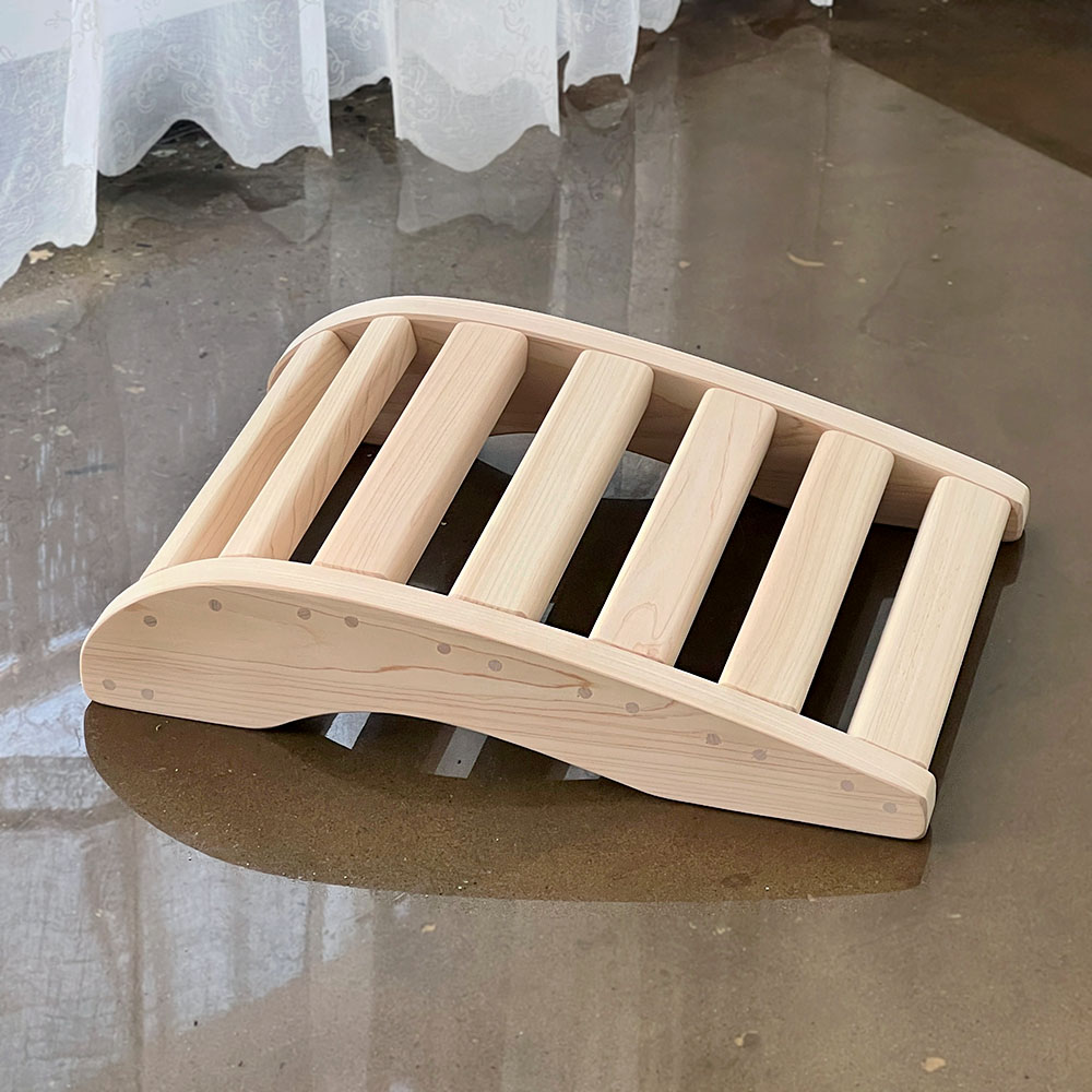 더담고 편백나무 미니 쿠룬타 ( 필라테스 허리 스트레칭 요가 바른자세 홈필라테스 용품 기구 ) - S 사이즈