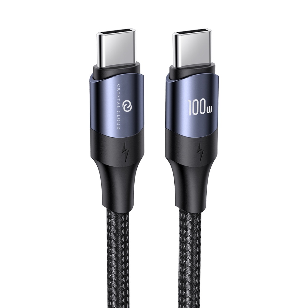 크리스탈클라우드 100W C to C PD 초고속충전 케이블 - 2m