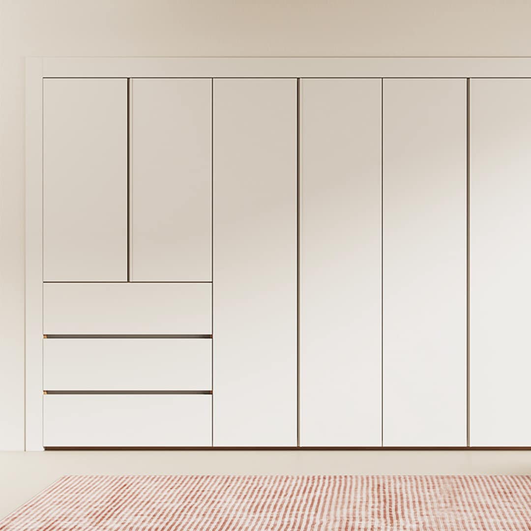 한샘 바이엘 소프트 붙박이장 크림화이트_데일리서랍형(18종/택1) - A형:240~250(8자)(A) 