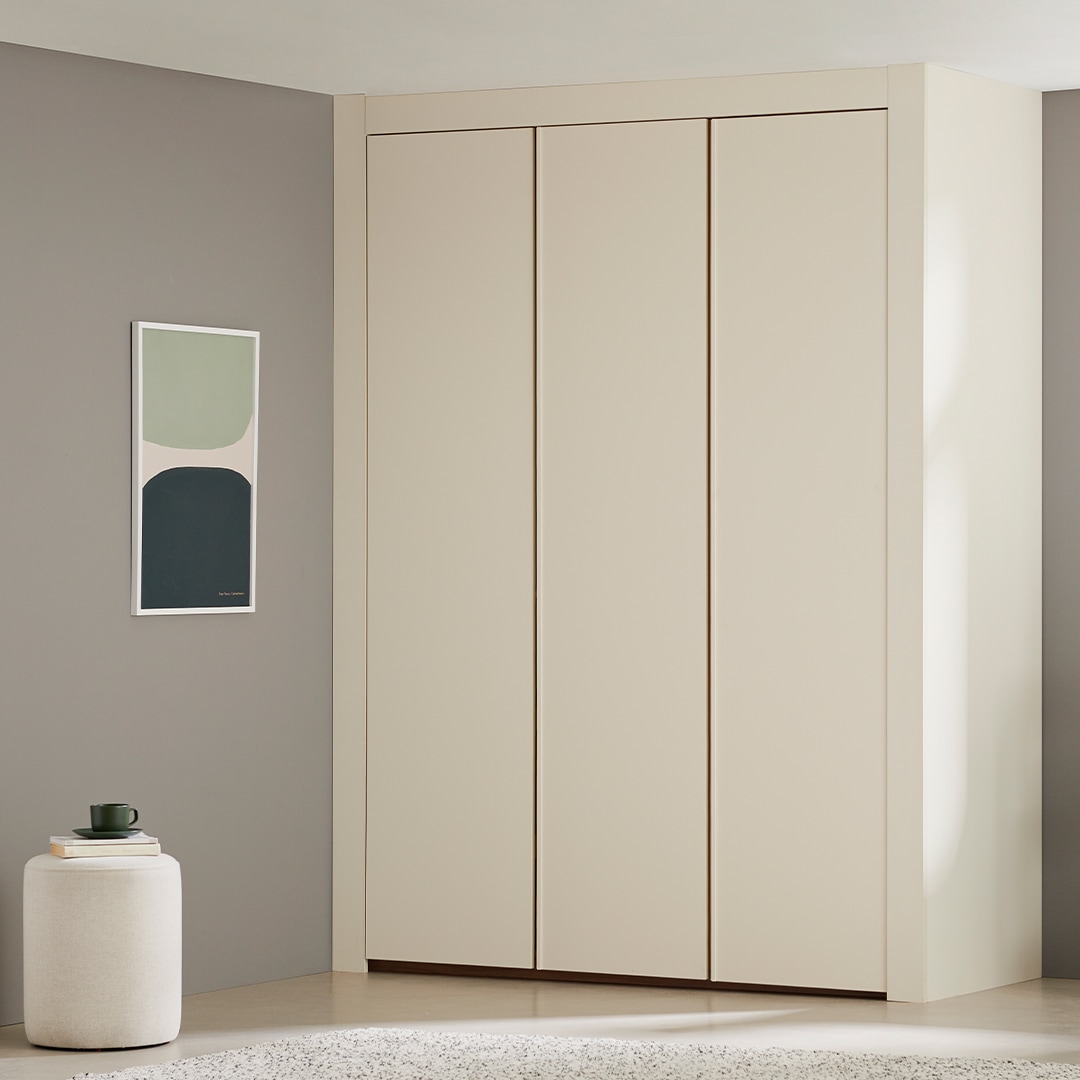 한샘 바이엘 소프트 작은방 붙박이장_행거형(150~220cm) - A형:150~155cm(A) 