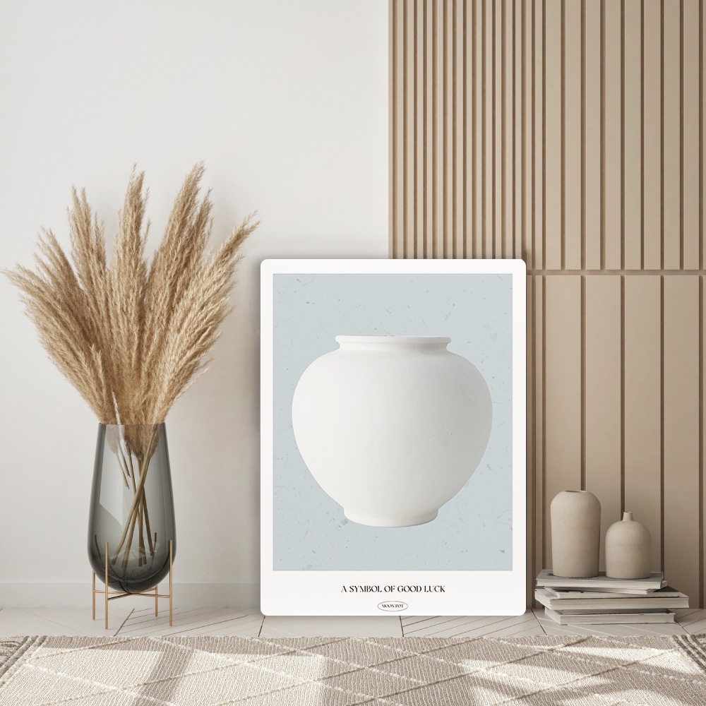 [오늘출발] [신상품] 오홀리브 접이식 액자테이블 달항아리 01 3size - 대(80x60) 달항아리 01_27cm기본다리