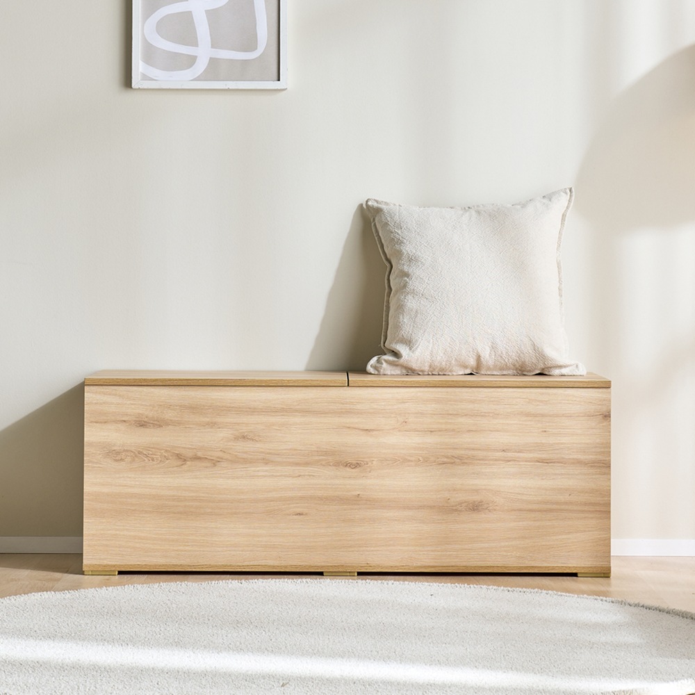 에띠안 리즈 1200 광폭(400) 벤치의자 수납장 공간박스 4색상 - 올 산타나오크