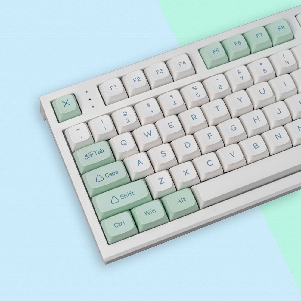키캡디자인 애플키캡 키보드 키캡 PBT 염료승화 기계식 키보드 호환 - 민트 키캡