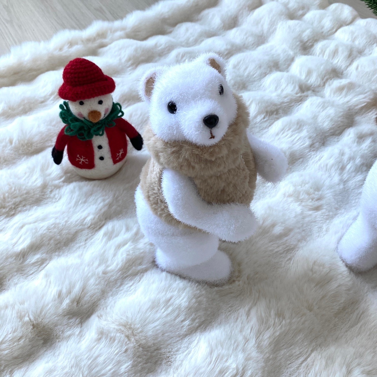 유조이마켓 겨울 크리스마스 장식 스탠드 곰인형 소품 - 스탠드 곰돌이_소