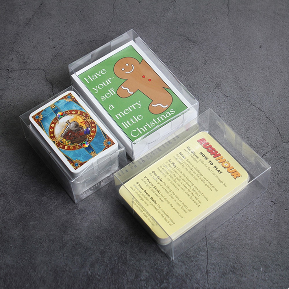 [신상품]드라이데코 PET 투명 보드게임 카드상자-타로카드, 포토카드 보관 슬리브 박스 - 3. (대)7x3.5x9.5cm