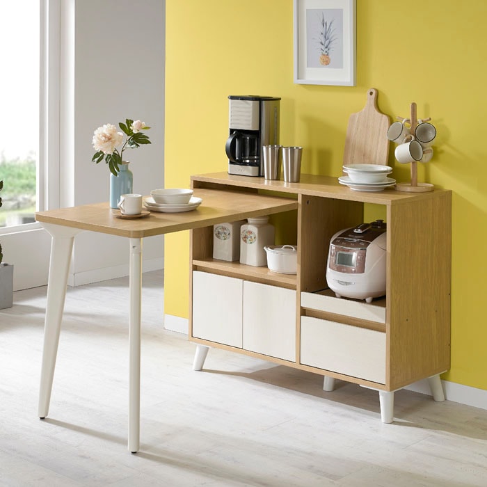 데코라인 시크 다용도 렌지대 겸 식탁 세트 