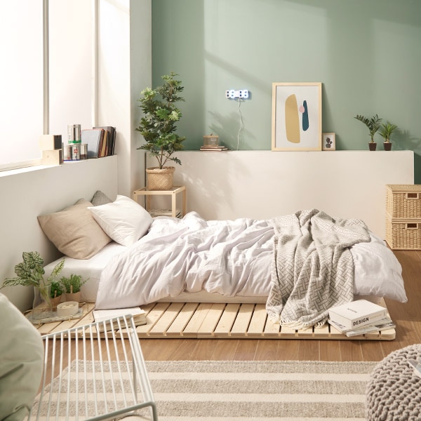 [신상품] 헤이몰리 NEW 컬러 추가 / 원조 어메이징 원목 침대 매트리스 깔판 - 내추럴 원목 깔판 Q(149.5cm)