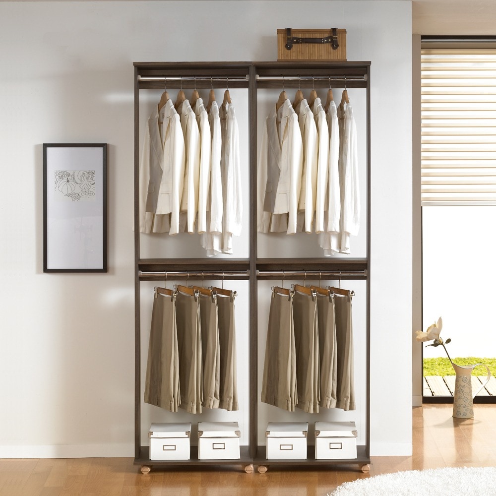 프리메이드 이동식 2단 행거 대형 3color 