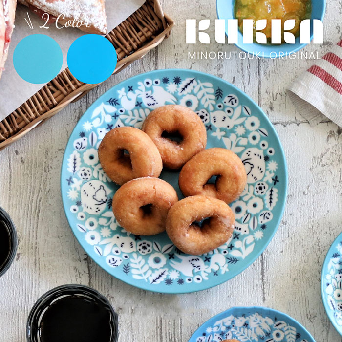 [해외] Minorutouki [해외] 쿠카시리즈 경량 22cm 반찬 찬기 메인 디쉬 접시 그릇 2종 택1