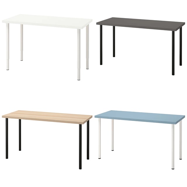 [신상품] 이케아 LAGKAPTEN ADILS 140x60 테이블 락캅텐 - 140x60 화이트 상판만 구매