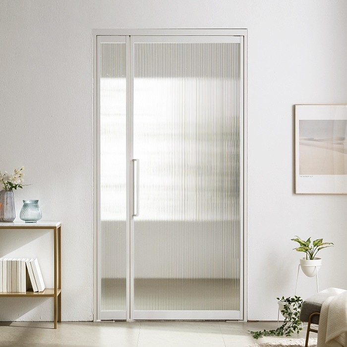 에넥스 모루 유리 반자동 중문 (W1200) 