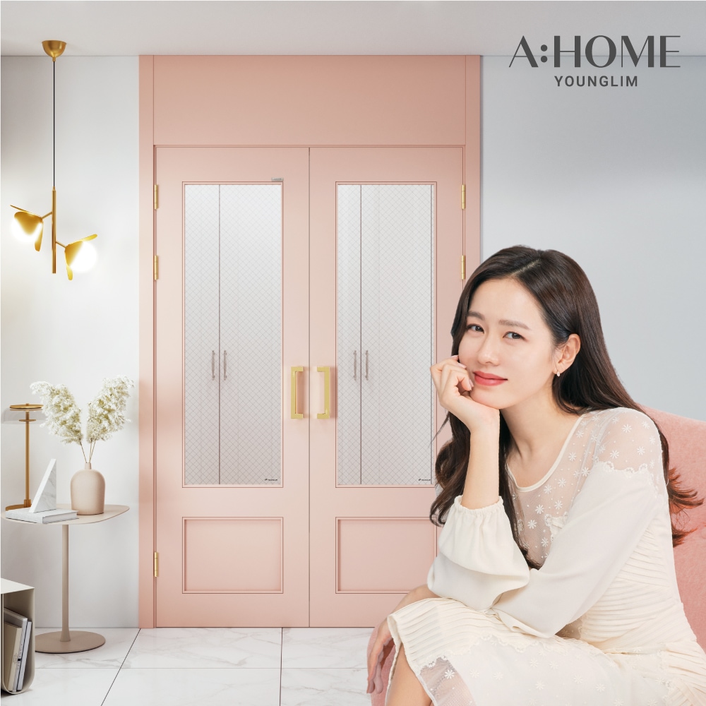 영림에이홈 레타 양개 중문 시공 (기본 강화유리 / 무료 실측시공) - 외도어 -950mm_투명유리 