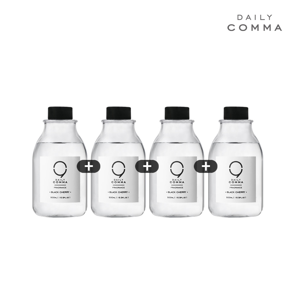 데일리콤마 대용량 방향제 시그니처 디퓨저 리필 500ml X4 (총2000ml)