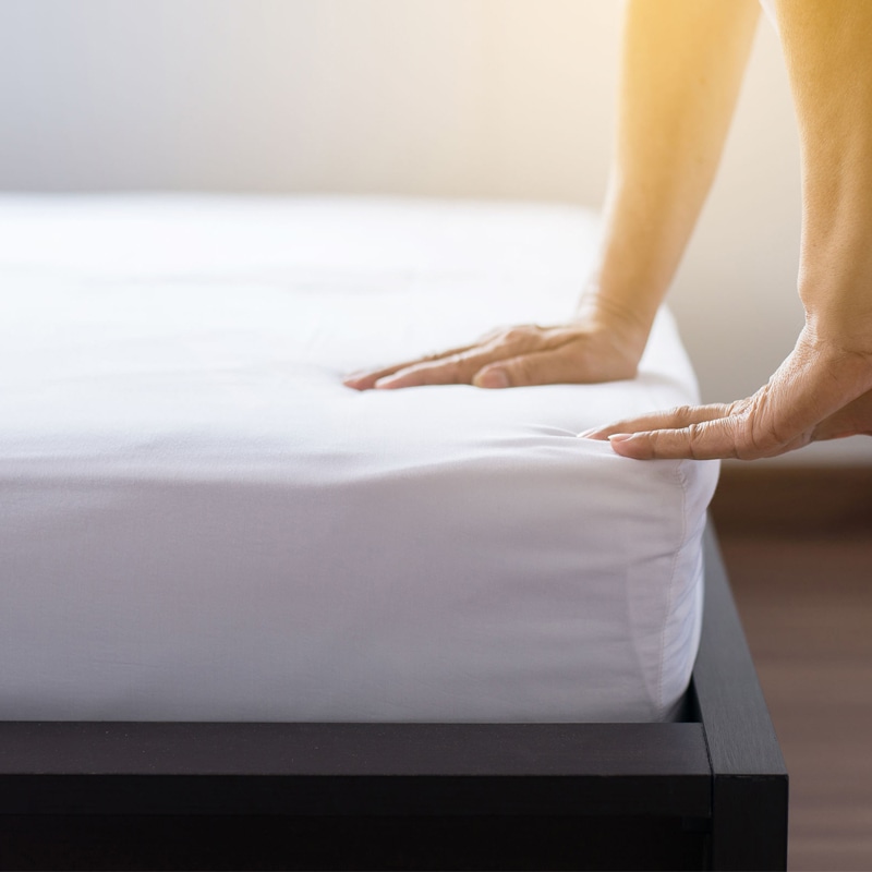 [신상품] 이투스 침대 매트리스 방수 패드 커버 - 01 베이직 1면 방수[밴드] S(싱글100cm)