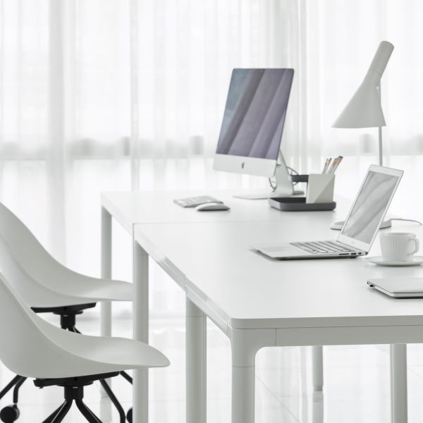 [신상품] 두닷 콰트로에어 홈오피스 컴퓨터책상 800 1000 1200 1400 1600 1800 2000 - 1200 x 400_에어화이트(상판)+에어화이트(프레임)