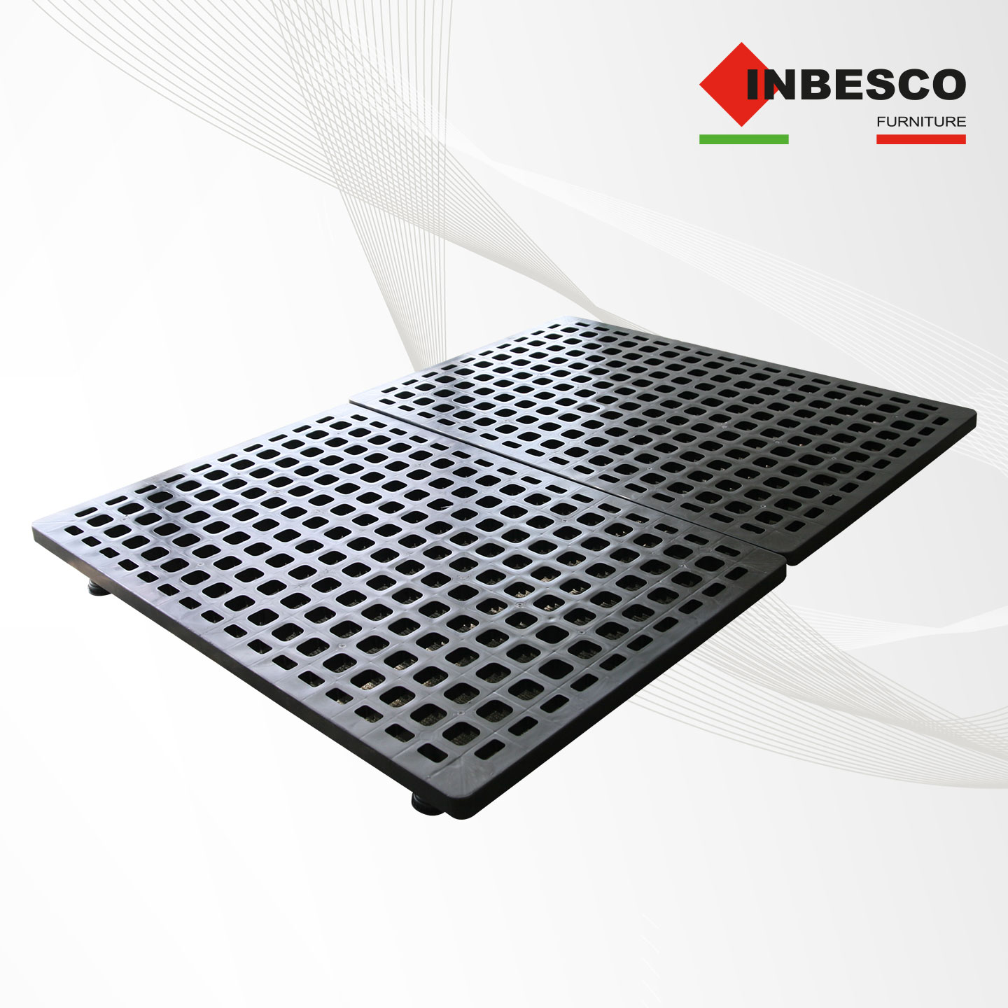 [오늘출발] [신상품] 인베스코 숨쉬는 침대깔판 플라스틱 침대프레임 바닥깔판 받침대 높이선택 S SS D Q - AIR_슈퍼싱글SS_낮은발통_10cm 16개