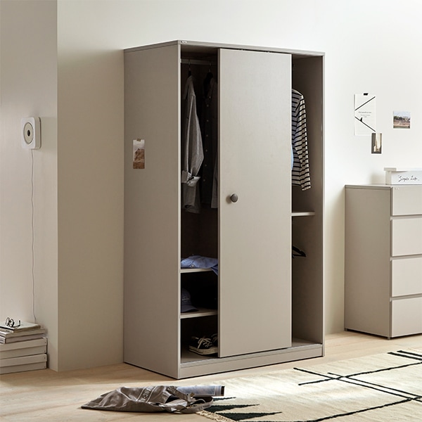 일룸 로이모노 슬라이딩 옷장 / 도어 2type - 로이모노 슬라이딩 옷장 (목재도어)_그레이(GYM) 