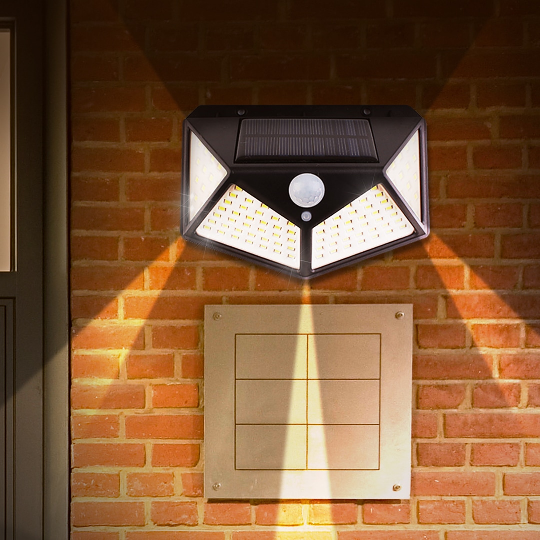 신성나라 태양광 센서등 벽등 LED 태양열 조명 100구 