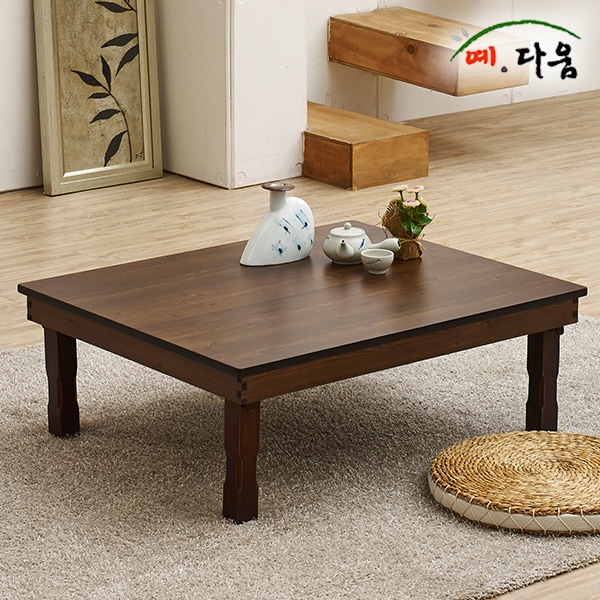 예다움 모던엔틱 접이식 교자상 밥상 찻상 테이블 6종 - 4.모던엔틱 교자상 800x800_B0004 