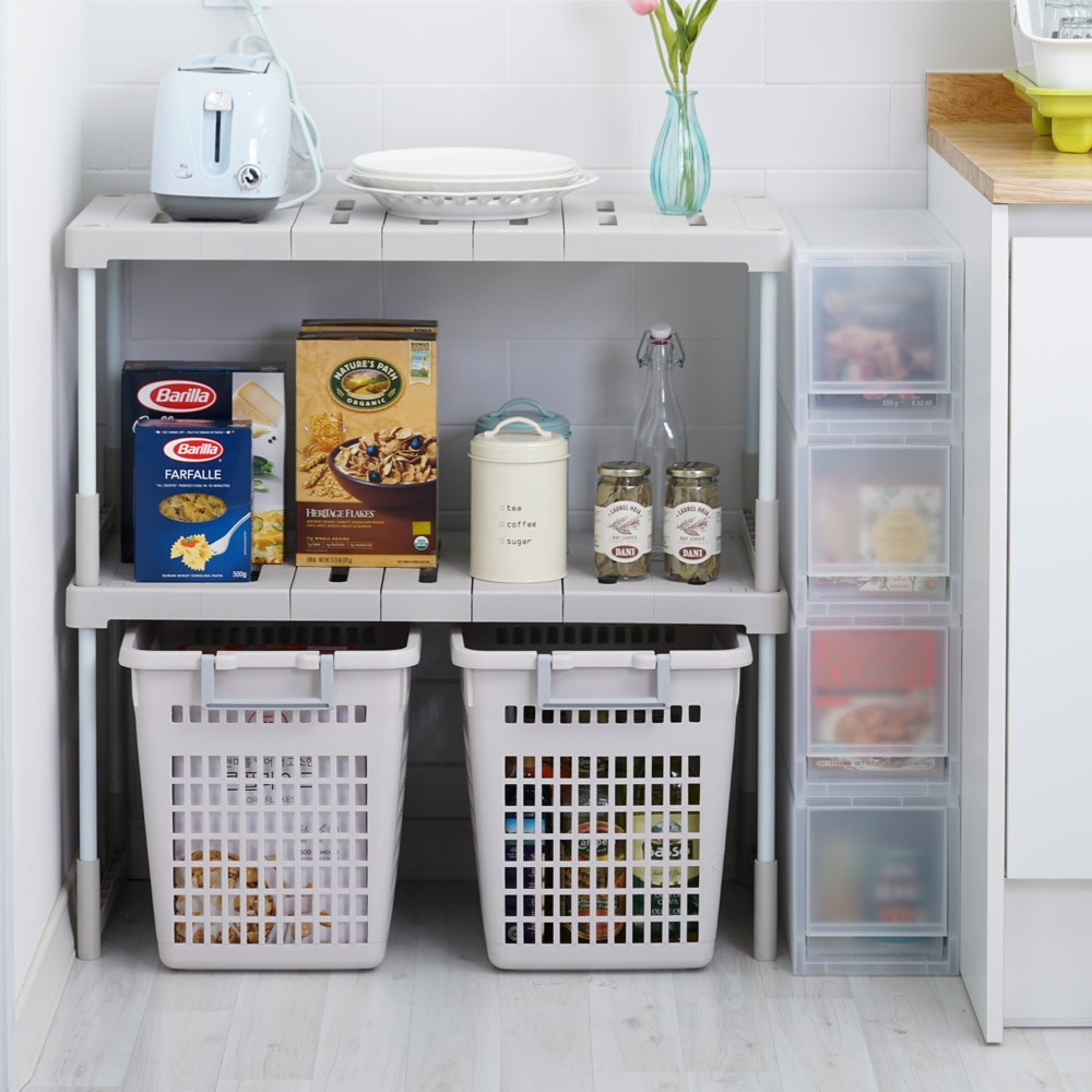 [신상품]창신리빙 다용도 공간활용 선반 (폭조절가능)