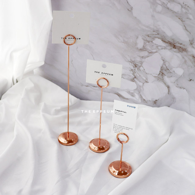 [오늘출발] [신상품] 아는친구네 스틸 와이어 메모꽂이 명함꽂이_3sizes - 쇼클립 로즈골드 30cm EP-0478