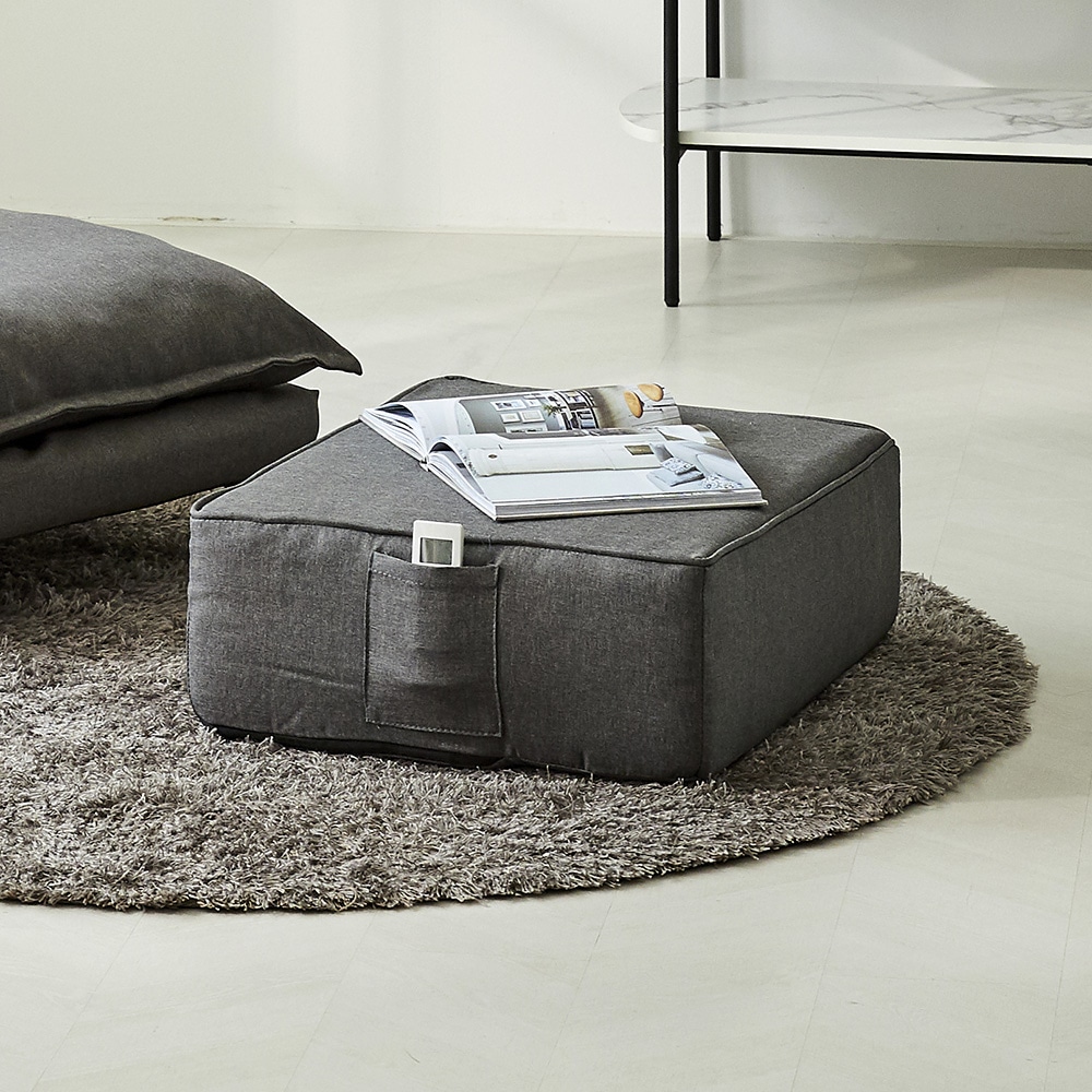 [신상품] 상도가구 베이크 1인 좌식소파 발받침 스툴