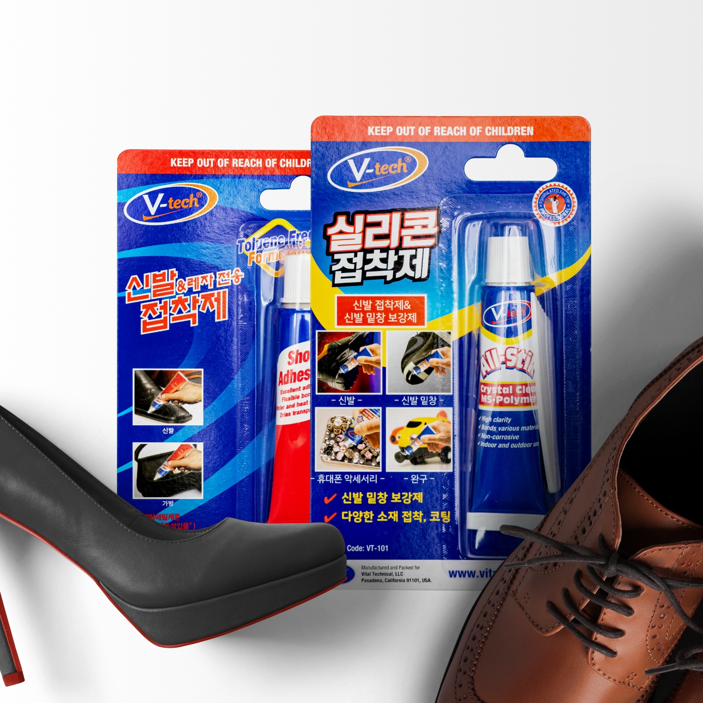 브이텍 신발접착제 실리콘 본드 운동화 밑창 구두 가죽 레자 수선 - 신발접착제 50ml