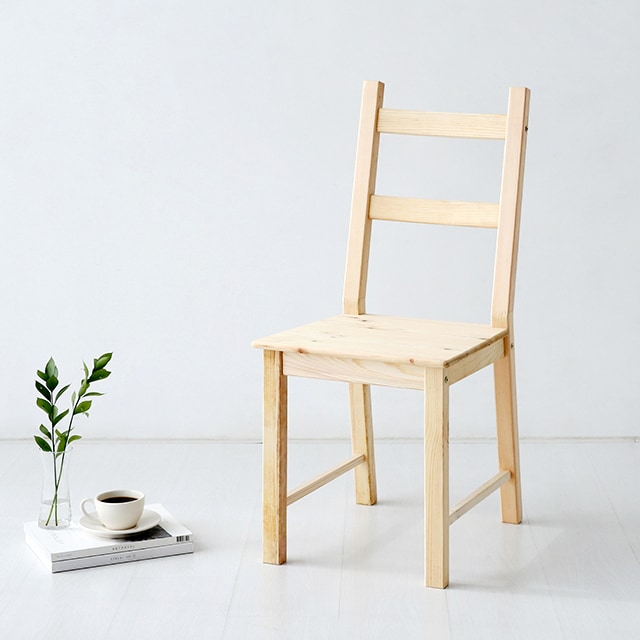 마켓비 EVE 내츄럴 원목의자 