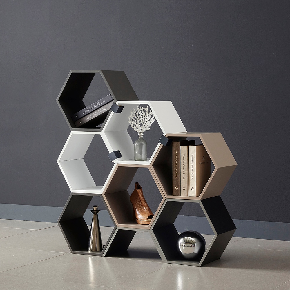 코니페블 로폴드 공간박스 6각형 360(대) 4color 