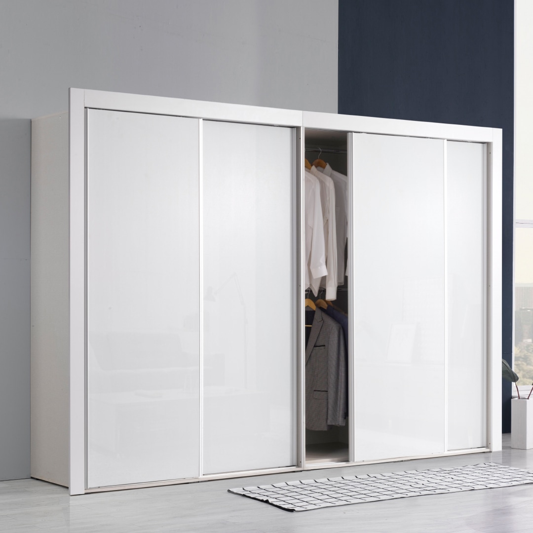 대도갤러리 키높이 클래시 슬라이딩옷장 12자세트 - 02_화이트(유광) 