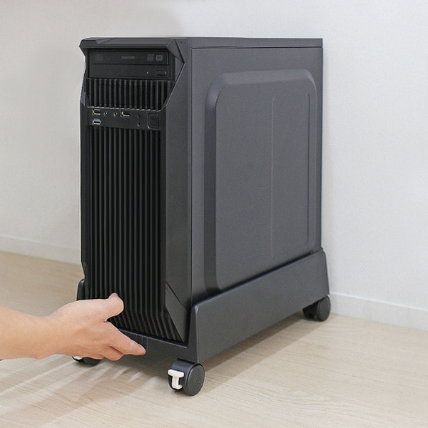 [HICKIES][신상품]히키스 컴퓨터 이동식 고정바퀴 폭조절 쿨링받침대 PC캐리어_2color