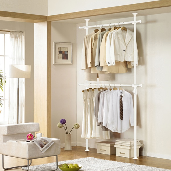 왕자행거 왕자 화이트 2단행거(32mm) 