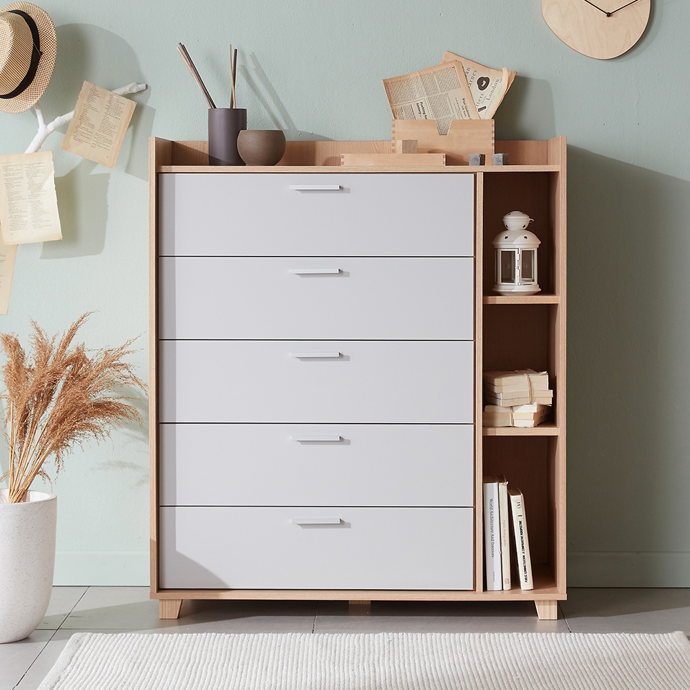 [신상품]비앙스 켈른 전도방지 1000 5단 서랍장