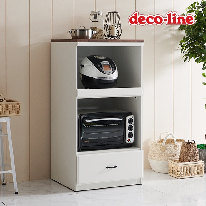 [신상품]데코라인 코넬 모카 1200 광파오븐 수납 렌지대 DAP009C