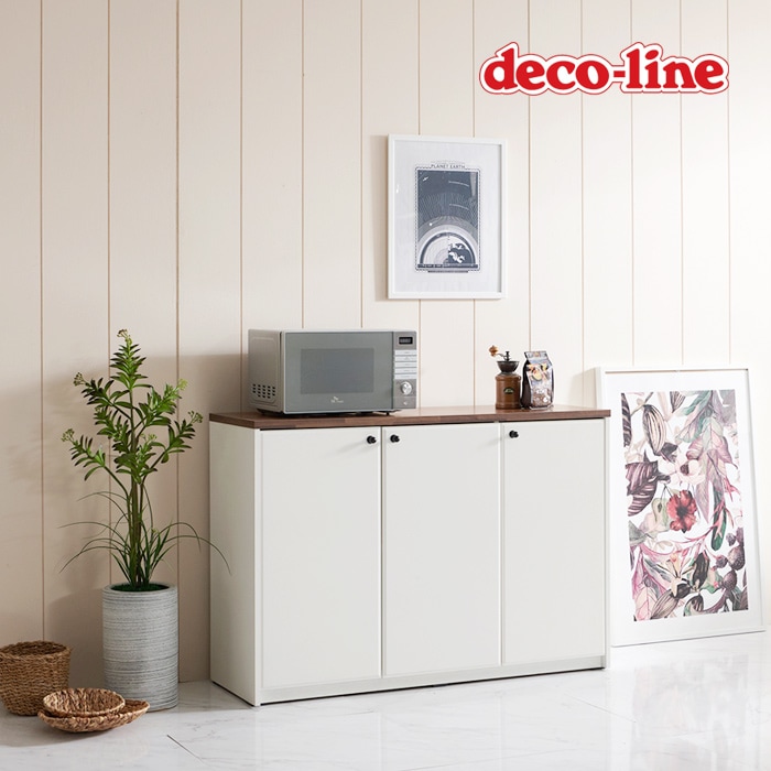 데코라인 코넬 모카 1200 주방 수납장 도어형 DAP005C 