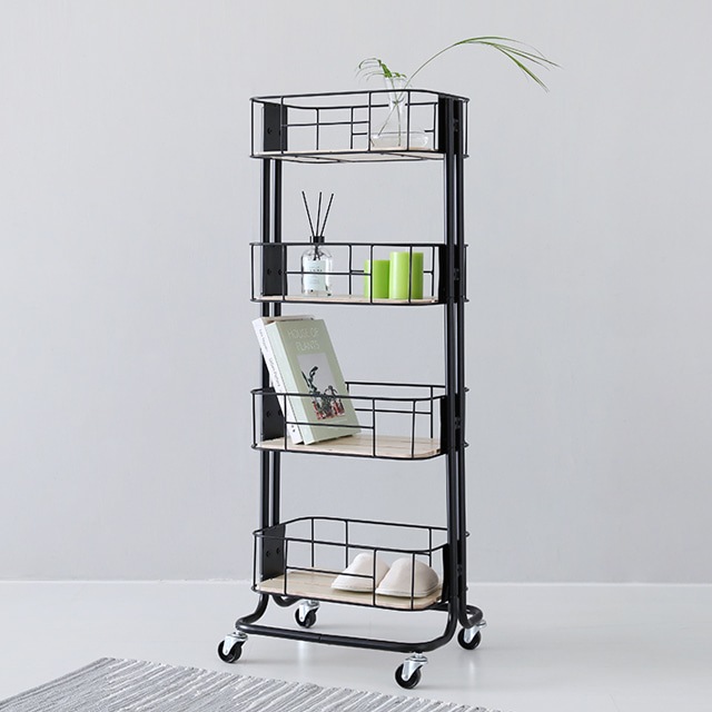 마켓비 CESNA 트롤리 카트 4단 - 블랙 9559.9451