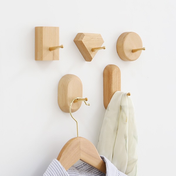 [신상품] 히키스 자연을 담은 디자인 카페 매장 홈인테리어 우드벽후크