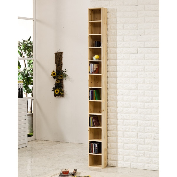 포메리트 삼나무 타워형 틈새 CD장 12칸 