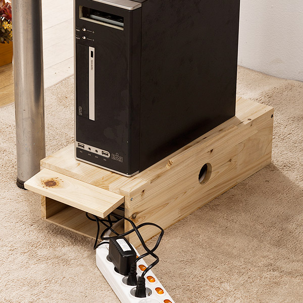 [신상품]포메리트 삼나무 케이블 정리 본체받침대