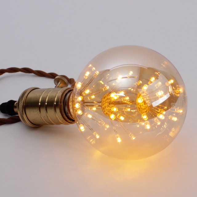 [공간LED][오늘출발][신상품]공간LED LED 에디슨 볼 전구 눈꽃 G95 2W