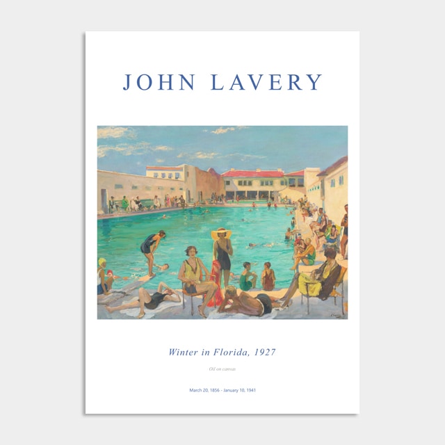 멜팅스튜디오 나의 사적인 그림 포스터 액자 / 31 존 라베리 - 플로리다의 겨울 / - 미니 포스터(5X7인치)_포스터만 (액자 미포함)