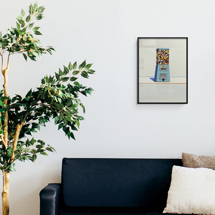 에덴미술 현대미술 일러스트 웨인티보 Blue Vendor 포스터 그림 액자