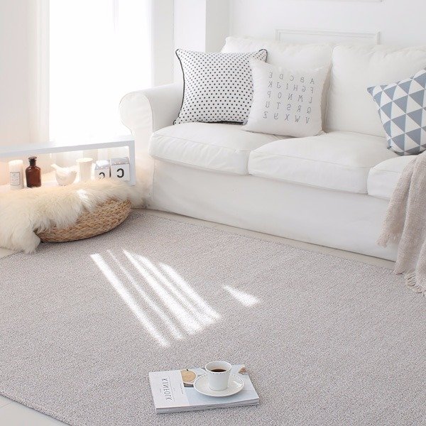 [신상품] 바이빔 선데이 사계절 워셔블 거실 러그 카페트 7size 4colors - 100x150_아이보리