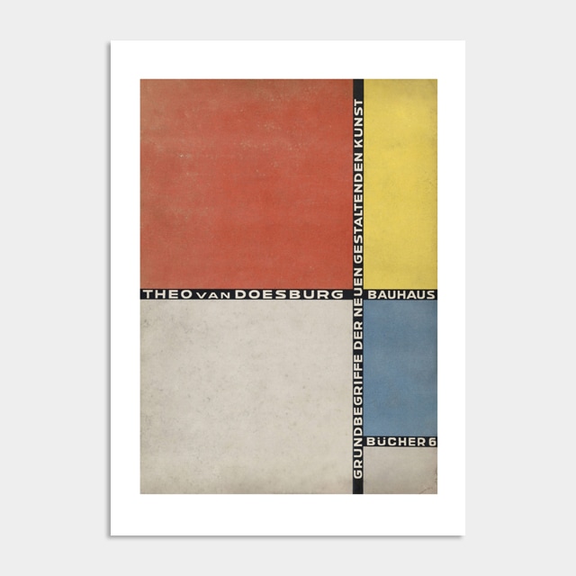 멜팅스튜디오 미드 센추리 모던 포스터 액자 / 15 Van Doesburg - Grundbegr / - A4 (210x297mm)_포스터만 (액자 미포함)