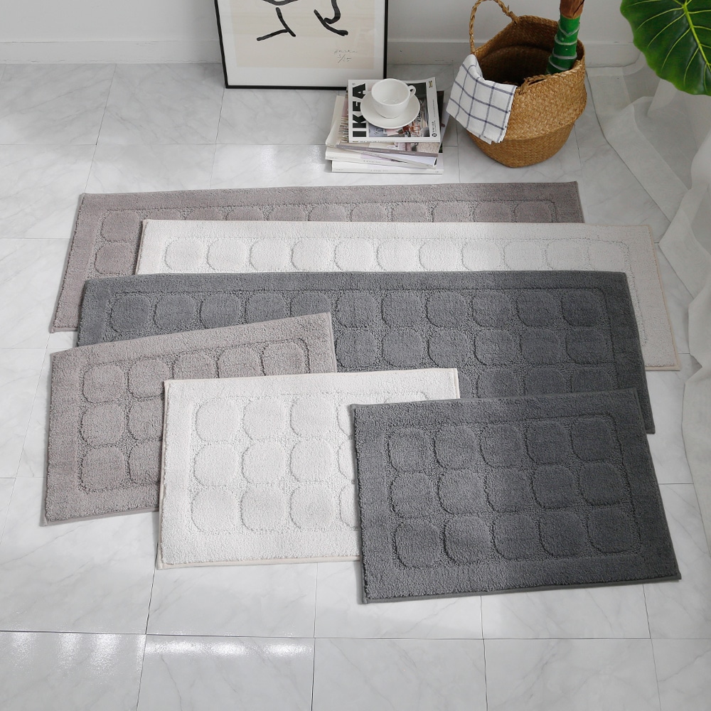 한스갤러리 모던 체스 욕실 화장실 현관 발매트(40x60cm) 3colors 