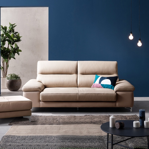 자코모 노바 3인 천연면피 소가죽소파 8colors+스툴 추가선택 