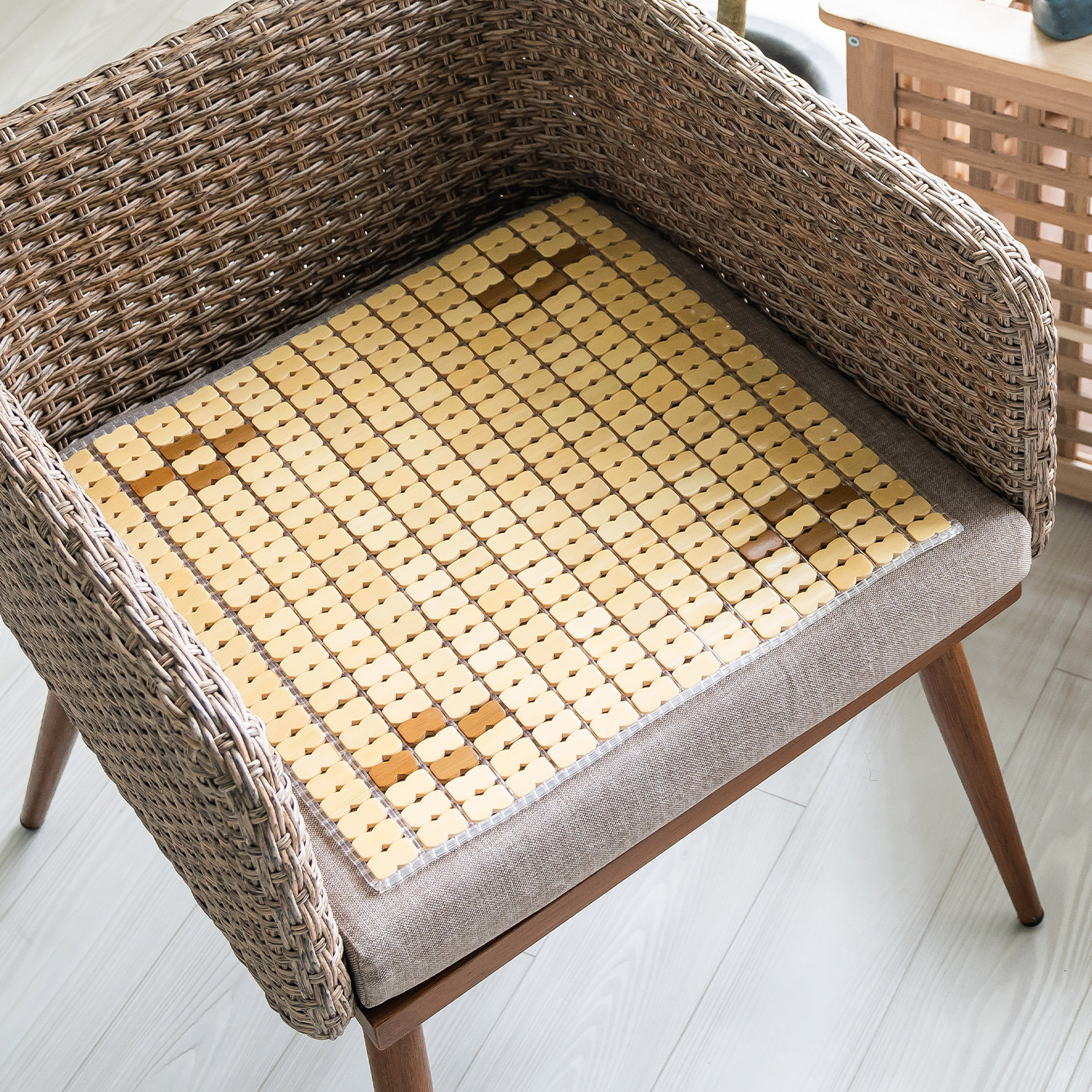 한빛카페트 디자인 대나무 마작방석