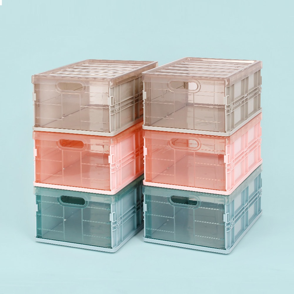 비스비바 적층 폴딩박스 덮개 접이식 리빙박스 대중소 6P 세트 캠핑 3colors - 폴딩박스S_6P